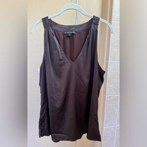 Boston Proper Chocolate Brown Top